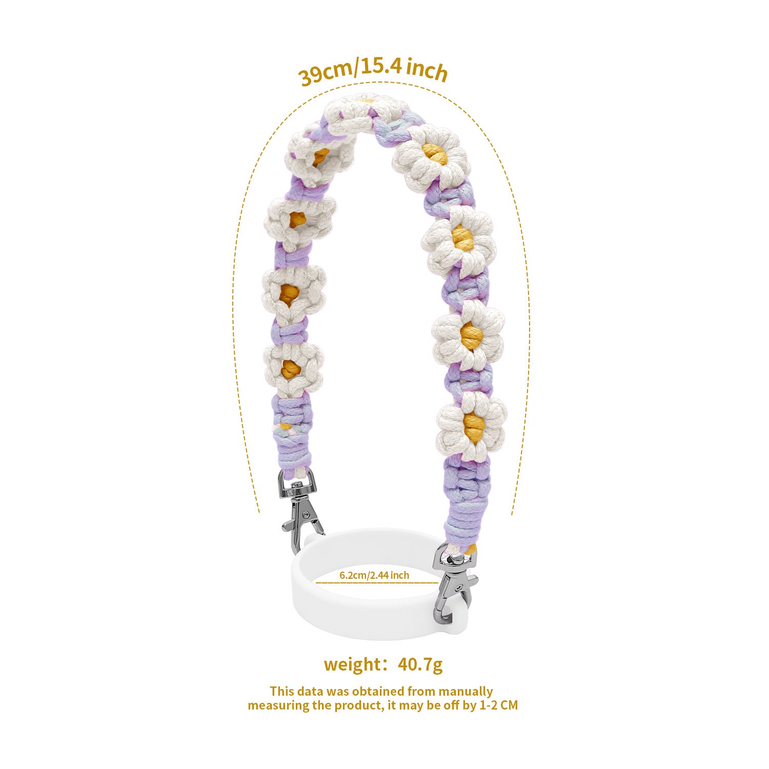 Wholesale Bohemian Pendant Daisy Cute Flower Water Cup Accessories